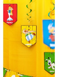 SET 5 SWIRLS ASTERIX® DIA 13CM X 19CM / 60CM