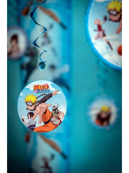 SET 5 HÄNGEDEKO SWIRLS NARUTO SHIPPUDEN © DIA 17CM X 60CM