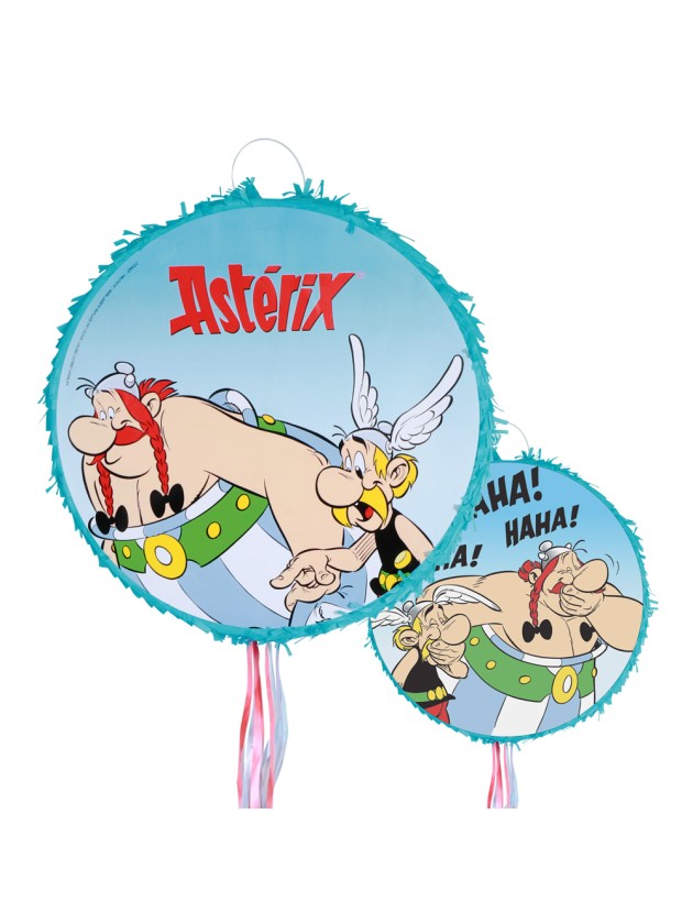 PINATA PLIABLE BLEUE A TIRER ASTERIX® DIA 40CM