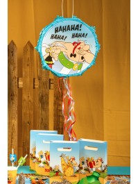 FOLDABLE BLUE PINATA TO PULL ASTERIX® DIA 40CM