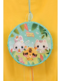 FOLDABLE GREEN PINATA TO PULL BANGOBERRY® DIA 40CM