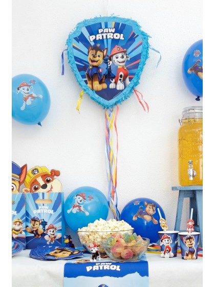 FOLDABLE PINATA TO PULL PAW PATROL© 33CM X 38CM X 9CM