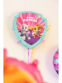 PIÑATA KLAPPBAR ROSA TIRER PAW PATROL © 33CM X 38CM X 9CM