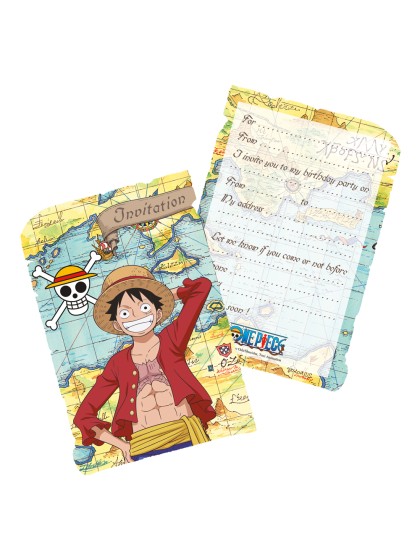 8 INVITATION CARDS + ENVELOPPES ONE PIECE © (ENGLISH) 14.5CM X 10CM