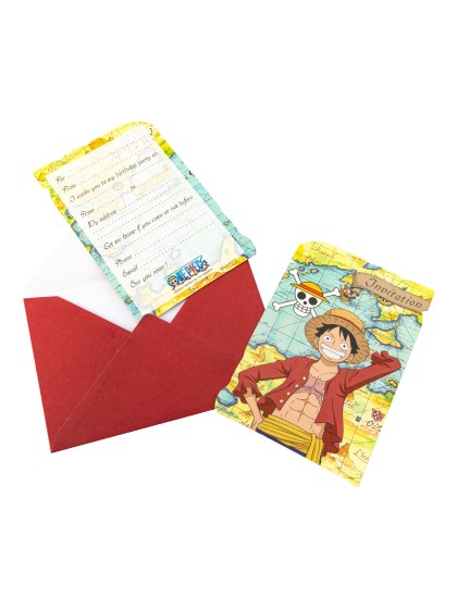 8 INVITATION CARDS + ENVELOPPES ONE PIECE © (ENGLISH) 14.5CM X 10CM