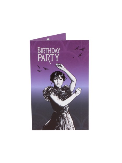 8 INVITATION CARDS WEDNESDAY © (ENGLISH) 10CM X 16CM