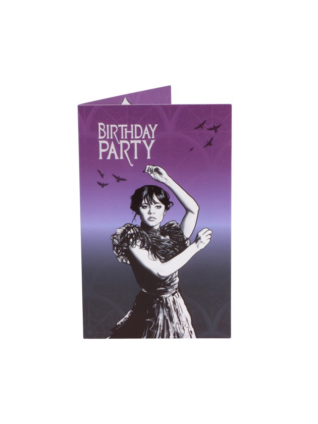 8 CARTONS INVITATION MERCREDI -WEDNESDAY © (ENG) 10CM X 16CM