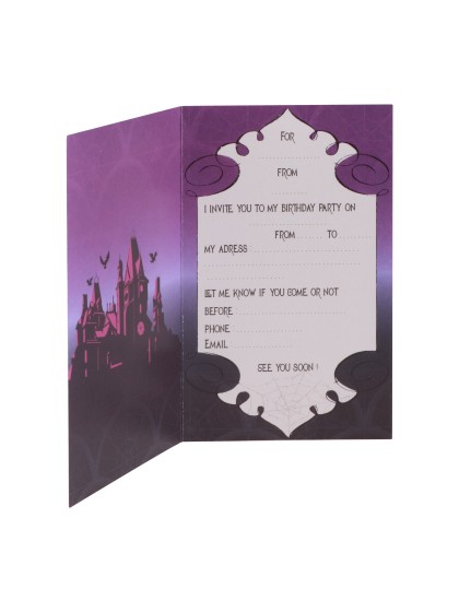 8 CARTONS INVITATION MERCREDI -WEDNESDAY © (ENG) 10CM X 16CM