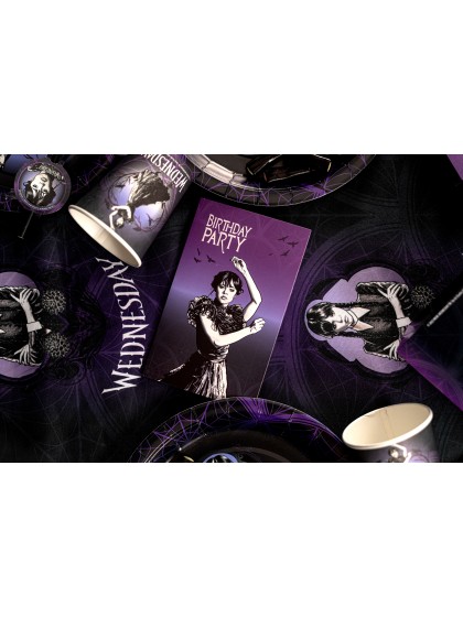 8 CARTONS INVITATION MERCREDI -WEDNESDAY © (ENG) 10CM X 16CM