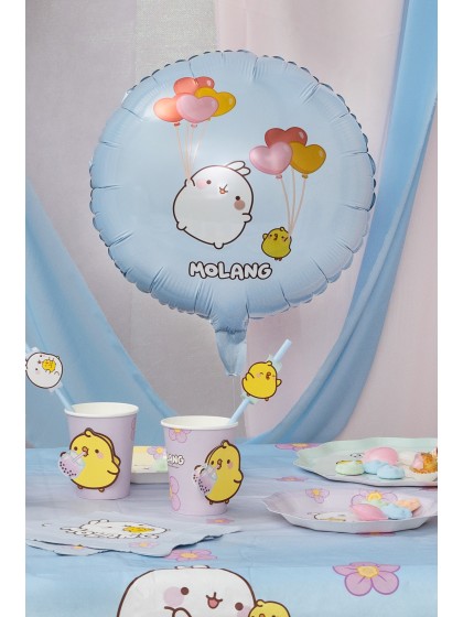 ROUND MYLAR BALLOON MOLANG © DIA 43CM