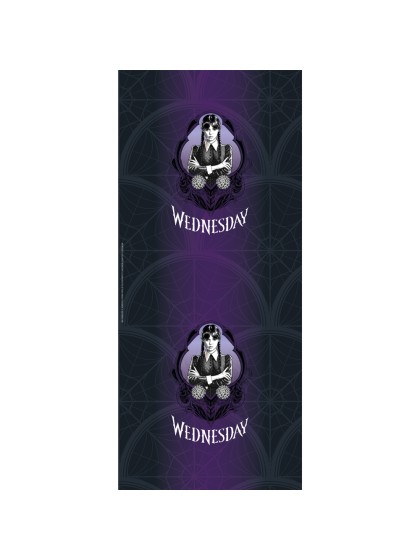 CHEMIN DE TABLE TISSU MERCREDI -WEDNESDAY © 28CM X 3M