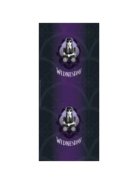 CHEMIN DE TABLE TISSU MERCREDI -WEDNESDAY © 28CM X 3M