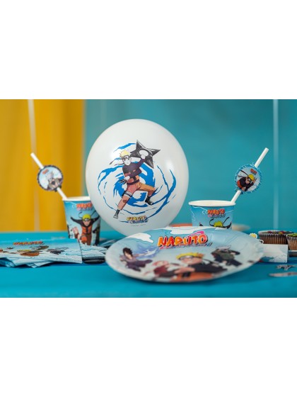 SET 6 BALLONS LATEX 2 ASS NARUTO SHIPPUDEN © DIA 27CM