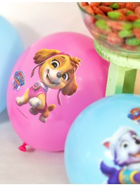 SET 6 BALLONS LATEX 2 ASSORTIS ROSA PAW PATROL © DIA 27CM
