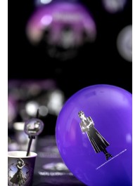 SET 6 LATEX BALLOONS 3 ASS WEDNESDAY © DIA 27CM