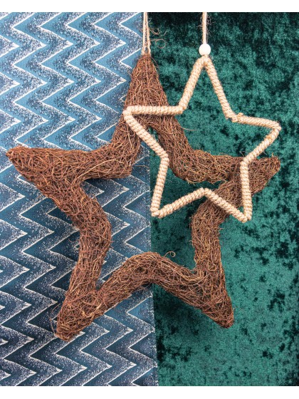 RATTAN STAR TO HANG 45CM