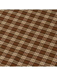 ASCOTT BROWN SQUARES TABLE RUNNER 28CM X 3M