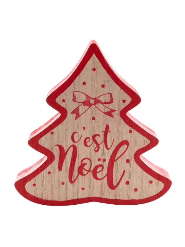 TANNE HOLZ C\'EST WEIHNACHTEN 14CM X 2CM X 14.5CM
