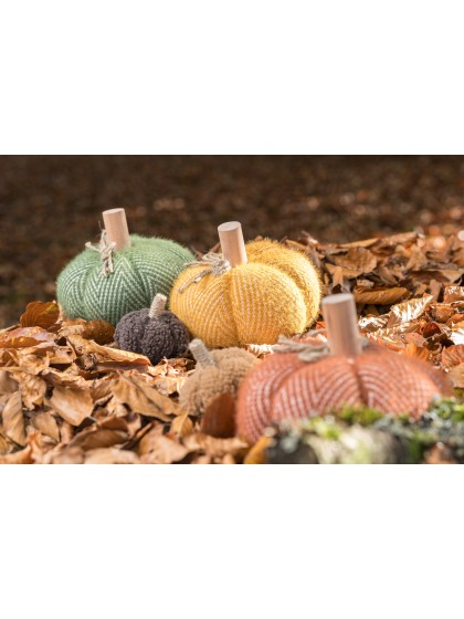 KÜRBIS STOFF SOFTY - 3 SORT. DIA 18CM X 14CM