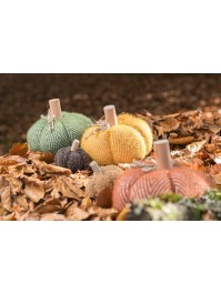 CITROUILLE TISSU SOFTY - 3 ASS DIA 18CM X 14CM