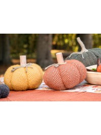 CITROUILLE TISSU SOFTY - 3 ASS DIA 18CM X 14CM