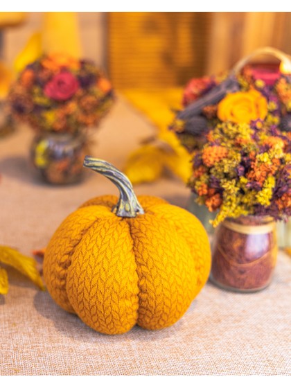 ORANGE PUMPKIN DIA 13CM X 12CM