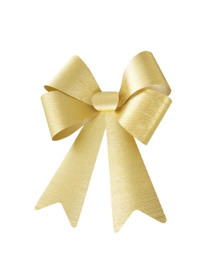 1 NOEUD OR BRILLANT MAXI 50.8CM X 66CM