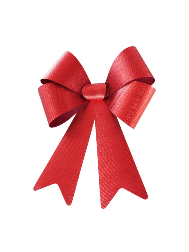 1 MAXI SHINY RED BOW 50.8CM X 66CM