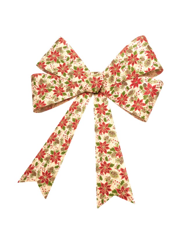 1 GIANT POINSETTIA BOW 71CM X 86CM