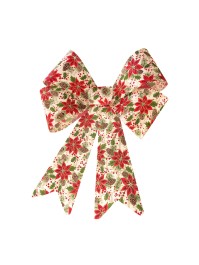 1 SCHLEIFE JUTE WEIHNACHTSSTERNE MAXI 50.8CM X 66CM