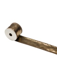 BAND LOOM NOIR/OR GLÄNZEND 6.3CM X 3M