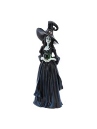 SORCIERE NOIRE POLYRESINE 12CM X 9CM X 33CM