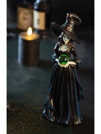 HEXE SCHWARZ POLYRESIN 12CM X 9CM X 33CM