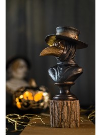 POLYRESIN BUST FIGURE PLAGUE DOCTOR 20CM X 20CM X 32CM
