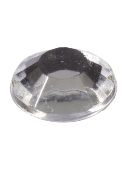 PAPERCARD OF 80 BRIGHT SILVER ADHESIVE DIAMONDS 4MM