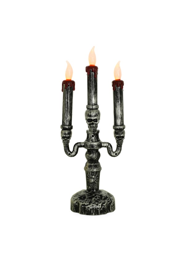 PP CANDELABRA 3 LED BRANCHES 12CM X 9CM X 32CM 