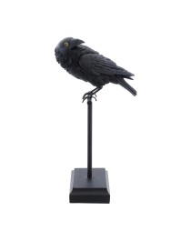 RESIN BLACK RAVEN ON BASE 15CM X 21CM X 44CM