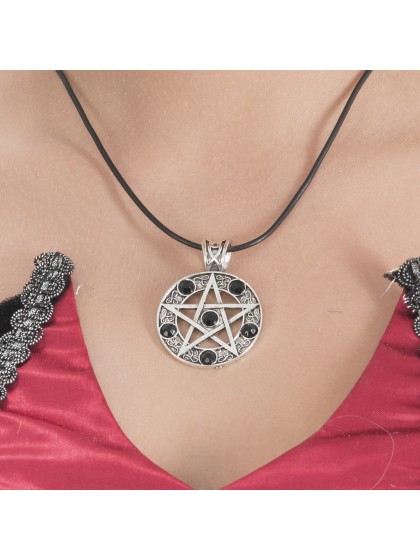 COLLIER NOSFERATU NOIR PENDENTIF 5CM X 3.5CM/ COLLIER 45CM