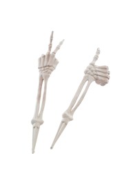 PLASTIC ARM SKELETON STAKES TO BE PLANTED - 2 ASS 45CM