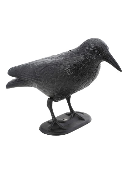 BLACK PLASTIC RAVEN 32CM X 10CM X 20CM