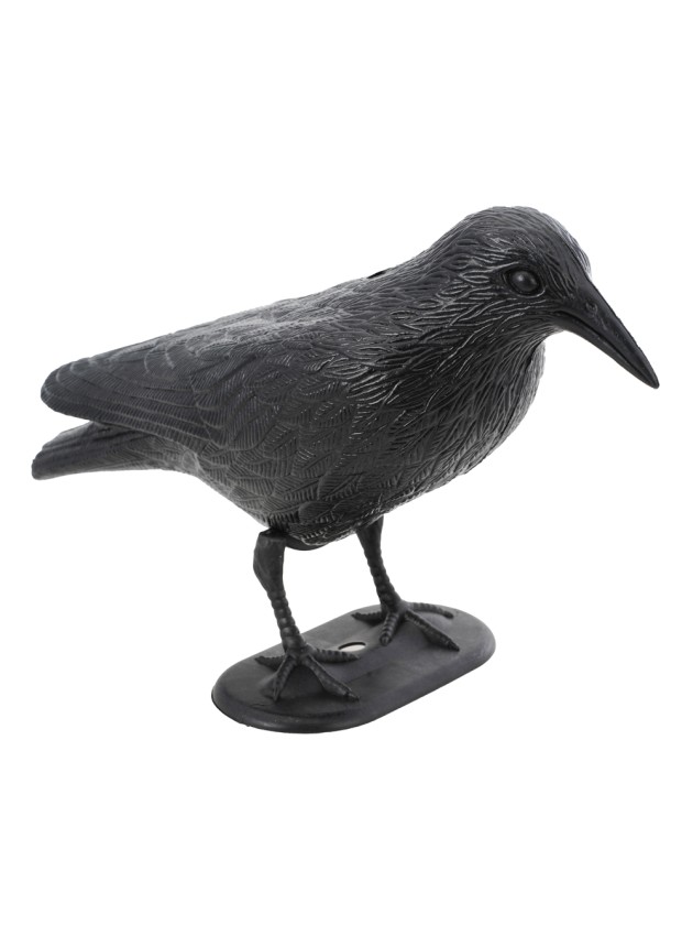 BLACK PLASTIC RAVEN 32CM X 10CM X 20CM