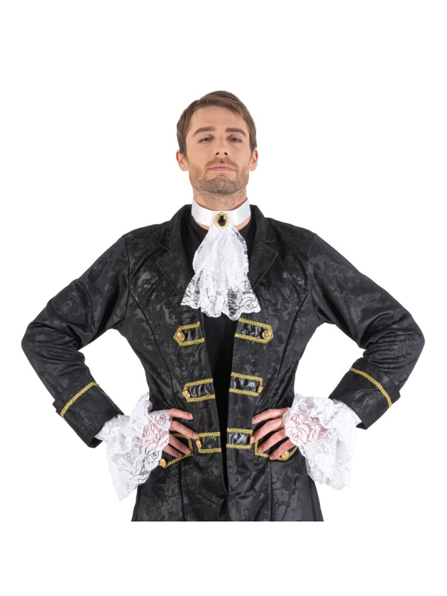 SET JABOT WEISS UND MANSCHETTEN Einheitsgröße