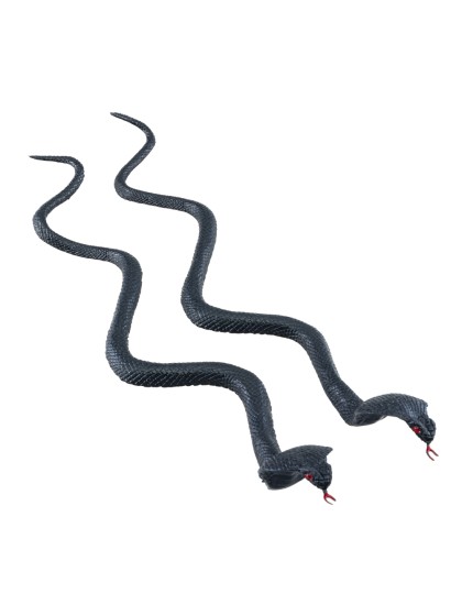 SET OF 2 BLACK COBRAS 35CM