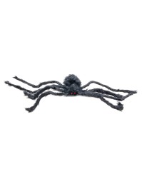 BLACK PLUSH SPIDER 90CM X 15CM X 5CM