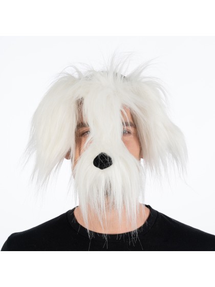MASQUE CHIEN BLANC 