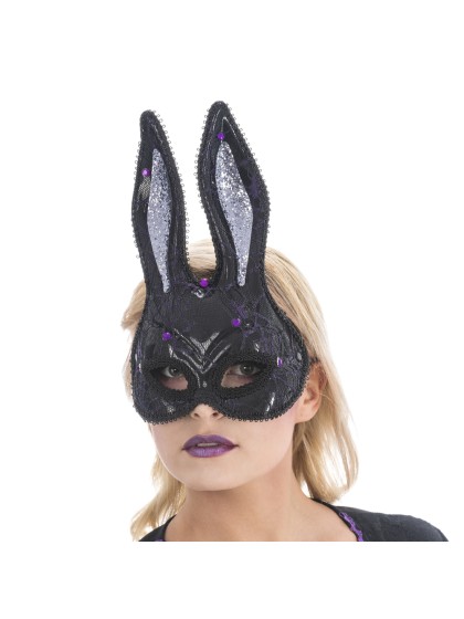 BLACK BUNNY MASK 