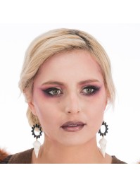 BOUCLES D\'OREILLES TETE DE CORBEAU SQUELETTE 