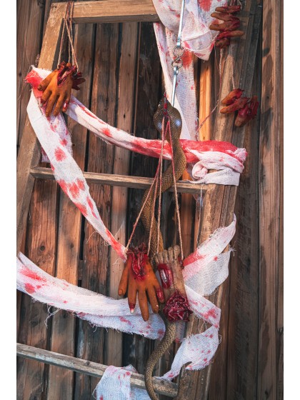 HALLOWEEN BLOODY COTTON GAUZE STRIP 