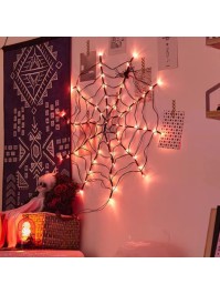 SPIDER WEB RED LED LIGHTS  DIA 1M