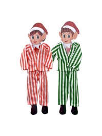 PYJAMA FÜR SCHELMENWICHTEL COL SORT. ROT UND GRÜN 12.5CM X 0.5CM X 40CM